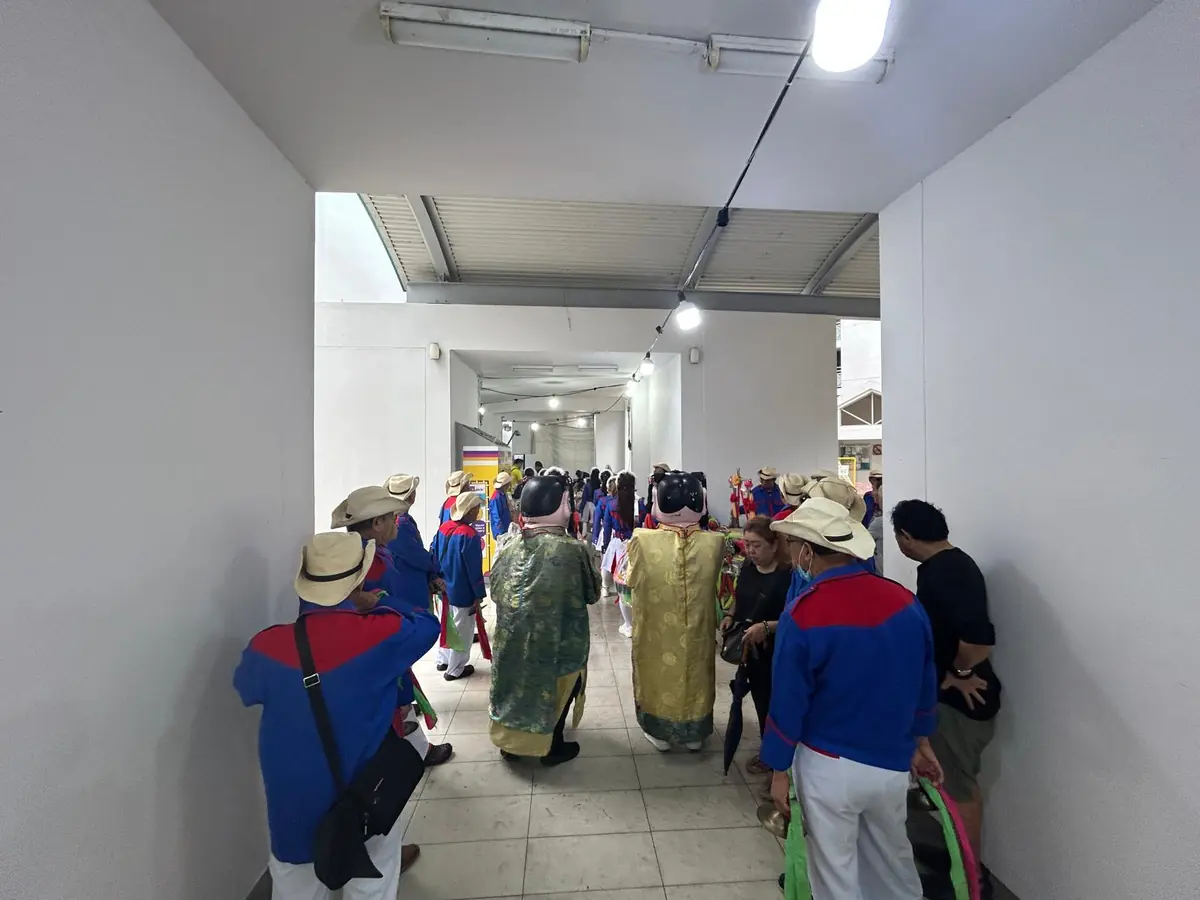 Funeral procession during a Buddhist funeral in Singapore